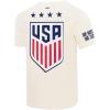Pro Standard Men’s Ussf USWNT Soccer Classic Chenille Standard Cotton Short Sleeve Shirt(Eggshell)