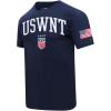 Pro Standard Men’s Ussf USWNT Soccer Classic Chenille Standard Cotton Short Sleeve Shirt(Midnight Navy)