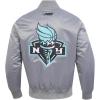 Pro Standard Mens WNBA Classic Chenille Satin Jacket(Gray)