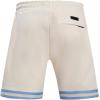 Pro Standard NBA Mens Mens NBA Retro Classics Cotton Double Knit Athletic Short(Eggshell/ University Blue)