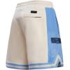 Pro Standard NBA Mens Mens NBA Retro Classics Cotton Double Knit Athletic Short(Eggshell/ University Blue)