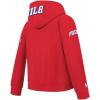 Pro Standard NBA boys Big Boys Nba Classic Chenille Fleece Pull Over Hoodie(Red)