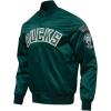 Pro Standard NBA mens Mens Nba Classic Satin Jacket(Forest Green)
