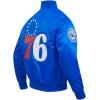 Pro Standard NBA mens Mens Nba Classic Satin Jacket(Royal Blue)