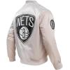 Pro Standard NBA mens Mens Nba Classic Satin Jacket(Silver)