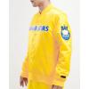 Pro Standard NBA mens Mens Nba Classic Satin Jacket(Yellow)