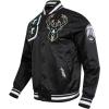 Pro Standard NBA mens Mens Nba Mash Up Satin Jacket(Black)