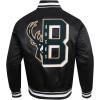 Pro Standard NBA mens Mens Nba Mash Up Satin Jacket(Black)