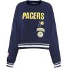 Pro Standard NBA womens Womens Nba Retro Classics Brushed Back French Terry Crewneck Sweatshirt(Midnight Navy)