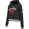 Pro Standard NBA womens Womens Nba Retro Classics Brushed Back French Terry Cropped Pullover Hoodie(Black)