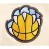 Pro Standard NBA womens Womens Nba Retro Classics Brushed Back French Terry Cropped Pullover Hoodie(Eggshell/ University Blue)