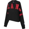 Pro Standard NBA womens Womens Nba Wingspan Brushed Back French Terry Crewneck Sweatshirt(Black)