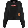 Pro Standard NBA womens Womens Nba Wingspan Brushed Back French Terry Crewneck Sweatshirt(Black)