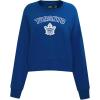 Pro Standard NHL womens Womens Nhl Classic Chenille Brushed Back French Terry Crewneck Sweatshirt(Dodger Blue)