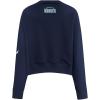 Pro Standard NHL womens Womens Nhl Classic Chenille Brushed Back French Terry Crewneck Sweatshirt(Midnight Navy)