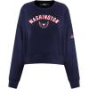 Pro Standard NHL womens Womens Nhl Classic Chenille Brushed Back French Terry Crewneck Sweatshirt(Midnight Navy)