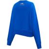 Pro Standard NHL womens Womens Nhl Classic Chenille Brushed Back French Terry Crewneck Sweatshirt(Royal Blue)