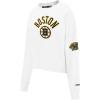 Pro Standard NHL womens Womens Nhl Classic Chenille Brushed Back French Terry Crewneck Sweatshirt(White)