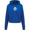 Pro Standard NHL womens Womens Nhl Classic Chenille Brushed Back French Terry Cropped Pullover Hoodie(Dodger Blue)