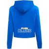 Pro Standard NHL womens Womens Nhl Classic Chenille Brushed Back French Terry Cropped Pullover Hoodie(Royal Blue)