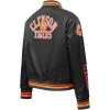 Pro Standard Womens College Classic Essentials Satin Jacket(Black/Orange)
