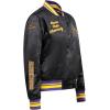 Pro Standard Womens College Classic Essentials Satin Jacket(Black/Purple)