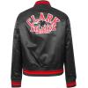 Pro Standard Womens College Classic Essentials Satin Jacket(Black/Red/Black)