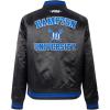 Pro Standard Womens College Classic Essentials Satin Jacket(Black/Royal Blue/Black)