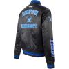 Pro Standard Womens College Classic Essentials Satin Jacket(Black/Royal Blue/Black)