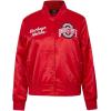 Pro Standard Womens College Classic Essentials Satin Jacket(Red)
