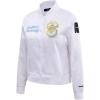 Pro Standard Womens College Classic Essentials Satin Jacket(White)