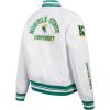 Pro Standard Womens College Classic Essentials Satin Jacket(White/Green)
