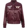 Pro Standard Womens College Classic Essentials Satin Jacket(Wine)