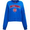 Pro Standard Womens NBA Classic Chenille Crewneck Sweatshirt(Royal Blue)