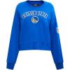 Pro Standard Womens NBA Classic Chenille Crewneck Sweatshirt(Royal Blue)