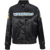 Pro Standard Womens NBA Classic Chenille Satin Jacket(Black)