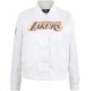 Pro Standard Womens NBA Classic Chenille Satin Jacket(White)