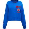 Pro Standard Womens NBA Old English Brushed Back French Terry Crewneck Sweatshirt(Royal Blue)
