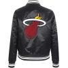 Pro Standard Womens NBA Retro Classics Satin Jacket(Black)