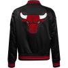 Pro Standard Womens NBA Retro Classics Satin Jacket(Black/Red)