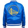 Pro Standard Womens NBA Retro Classics Satin Jacket(Royal Blue)