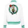 Pro Standard Womens NBA Retro Classics Satin Jacket(White/Green)