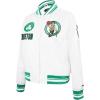 Pro Standard Womens NBA Retro Classics Satin Jacket(White/Green)