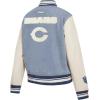 Pro Standard Womens NFL Chicago Bears Varsity Blues Denim Jacket Denim/Linen L