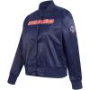 Pro Standard Womens NFL Classic Chenille Satin Jacket(Midnight Navy)