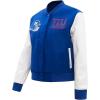 Pro Standard Womens NFL Classic Chenille Varsity Jacket(Dodger Blue/White)