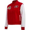 Pro Standard Womens NFL Classic Chenille Varsity Jacket(Red/White)