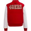 Pro Standard Womens NFL Classic Chenille Varsity Jacket(Red/White)