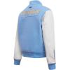 Pro Standard Womens NFL Classic Chenille Varsity Jacket(University Blue/White)