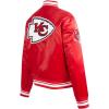 Pro Standard Womens NFL Kansas City Chiefs Retro Classics Satin Jacket Red L